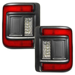 a pair of tail lights with Oracle logos on them