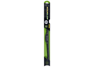 a wiper blade in its black and green packaging