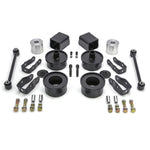 all of the components of a lift kit laid out