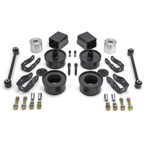 all of the components of a lift kit laid out