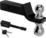 a ball hitch with a set of keys and a locking pin