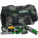 a camo patterned tool organizer packed up with tools inside hidden