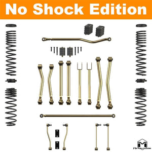 all of the components of the lift kit displayed