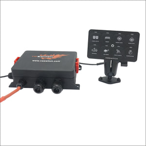 a freestanding switch panel with power module
