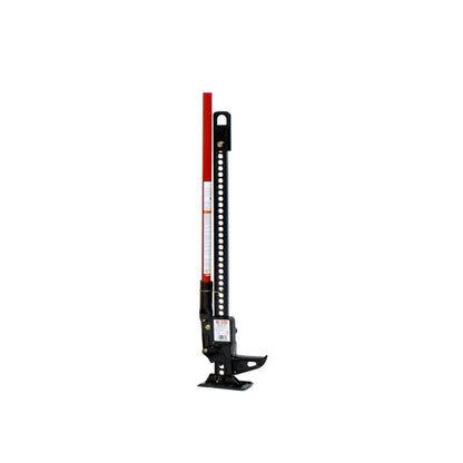 a jack with a red handle