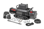 a winch labeled “Rough Country” with all its components