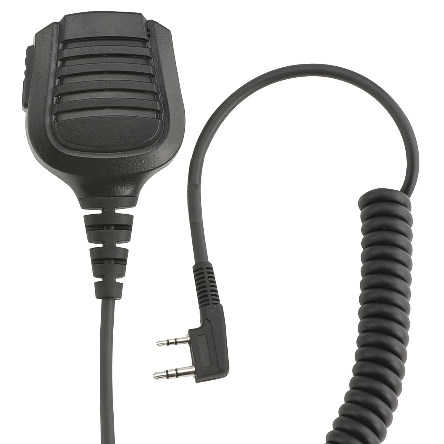 the mic portion of a handheld radio 
