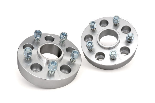 two silver spacers