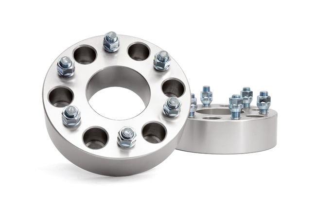 two silver spacers